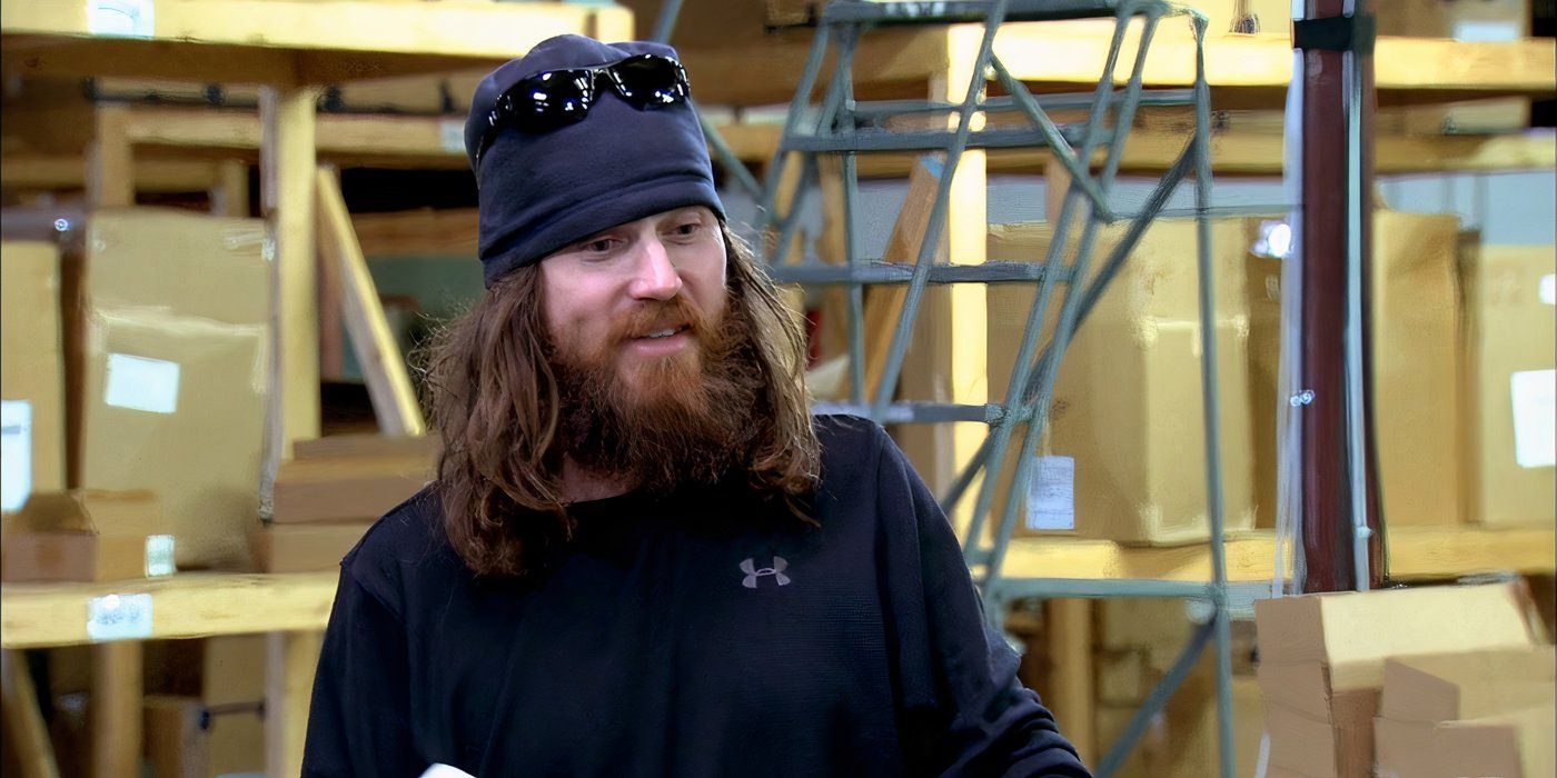 Duck Dynasty's Jase Robertson in the company facility